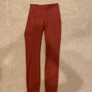 LULULEMON burnt red leggings